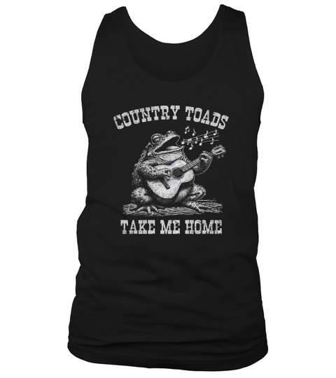 Country Toads Take Me Home D White GR Tank Top Unisex