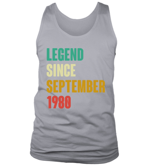 September 1980 42nd Birthday 42 Years Old Bday Gi Tank Top Unisex