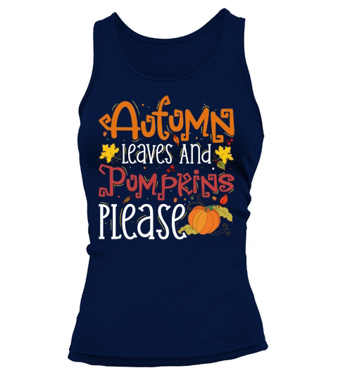 autumn leaves and pumpkins please Tank top Woman