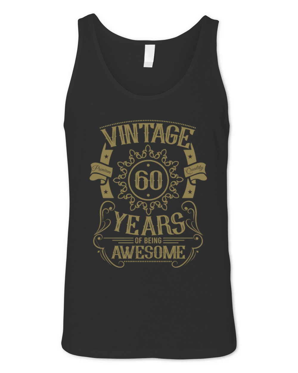 60th birthday gift ideas vintage husband wife Unisex Jersey Tank
