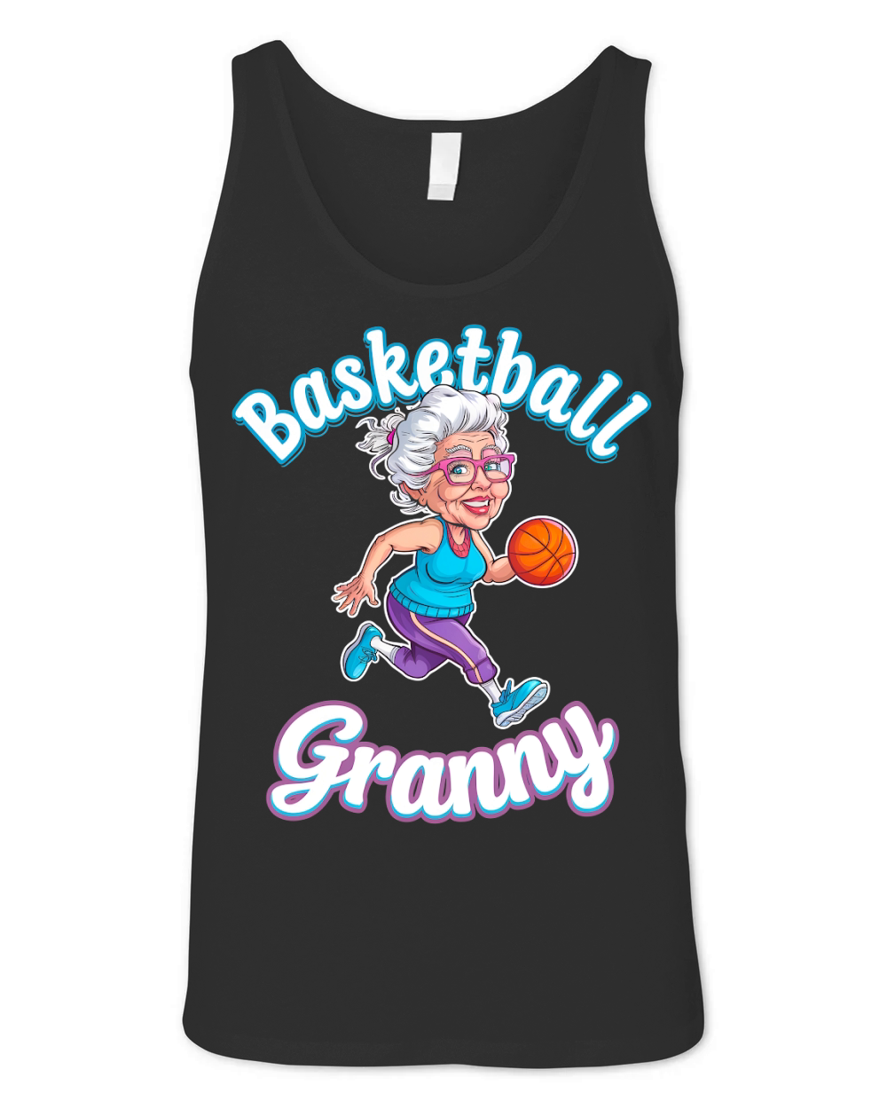 Basketball Granny Unisex Jersey Tank
