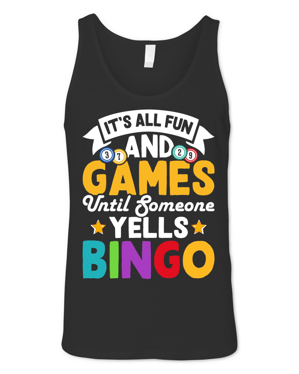Casino Vintage Bingo Unisex Jersey Tank