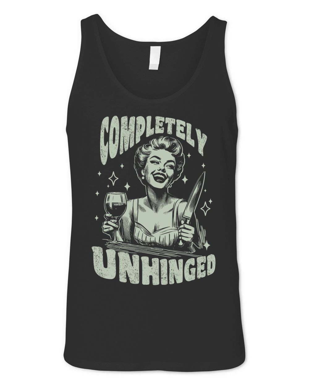 Completely Unhinged 90s Women D Retro Green GR Unisex Jersey Tank