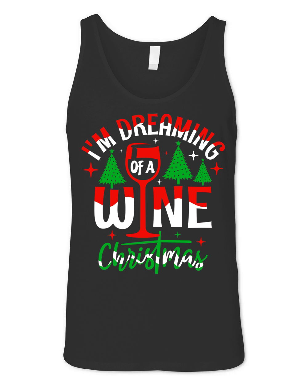 Im Dreaming of a Wine Christmas Unisex Jersey Tank