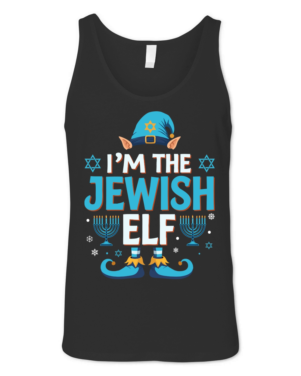 Im The Jewish Elf Hanukkah Unisex Jersey Tank