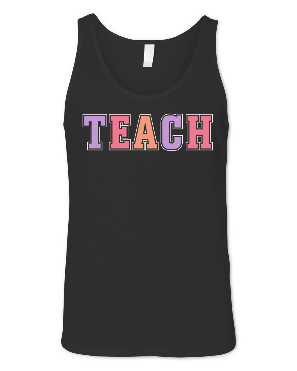 Teach Typography Unisex Jersey Tank