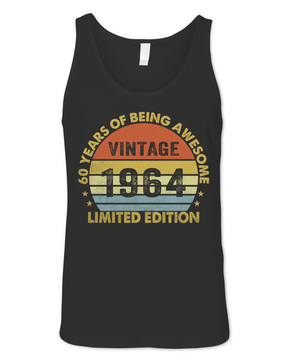 Vintage 1964 Limited Edition 60th Birthday Unisex Jersey Tank
