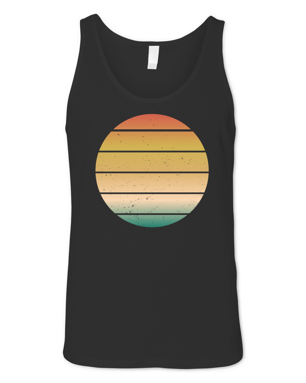 Vintage Retro Sunset (5) Unisex Jersey Tank