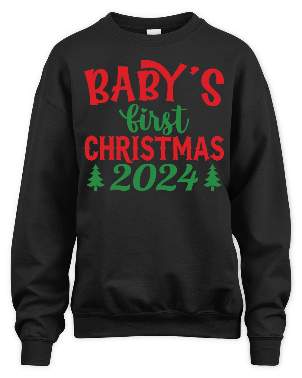 Babys first Christmas 2024 Unisex Premium Crewneck Sweatshirt