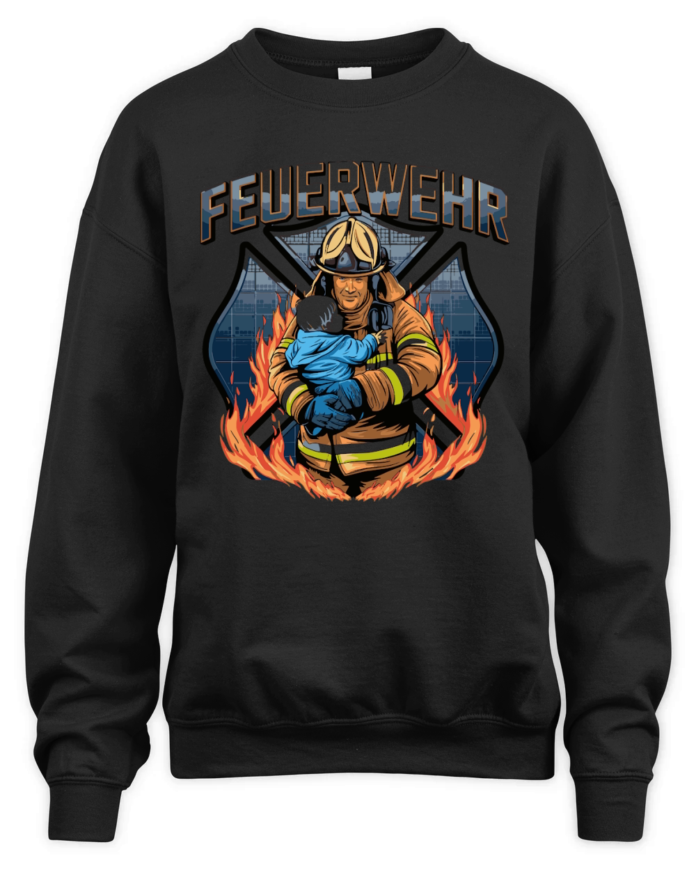 Feuerwehr 2 Unisex Premium Crewneck Sweatshirt