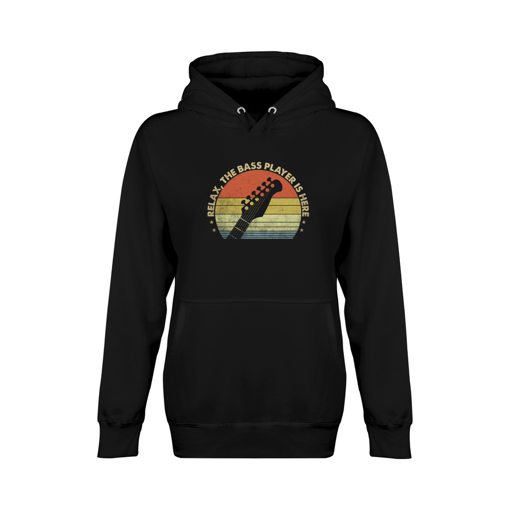 Relax The Bass Player Is Here Unisex Premium Pullover Hoodie
