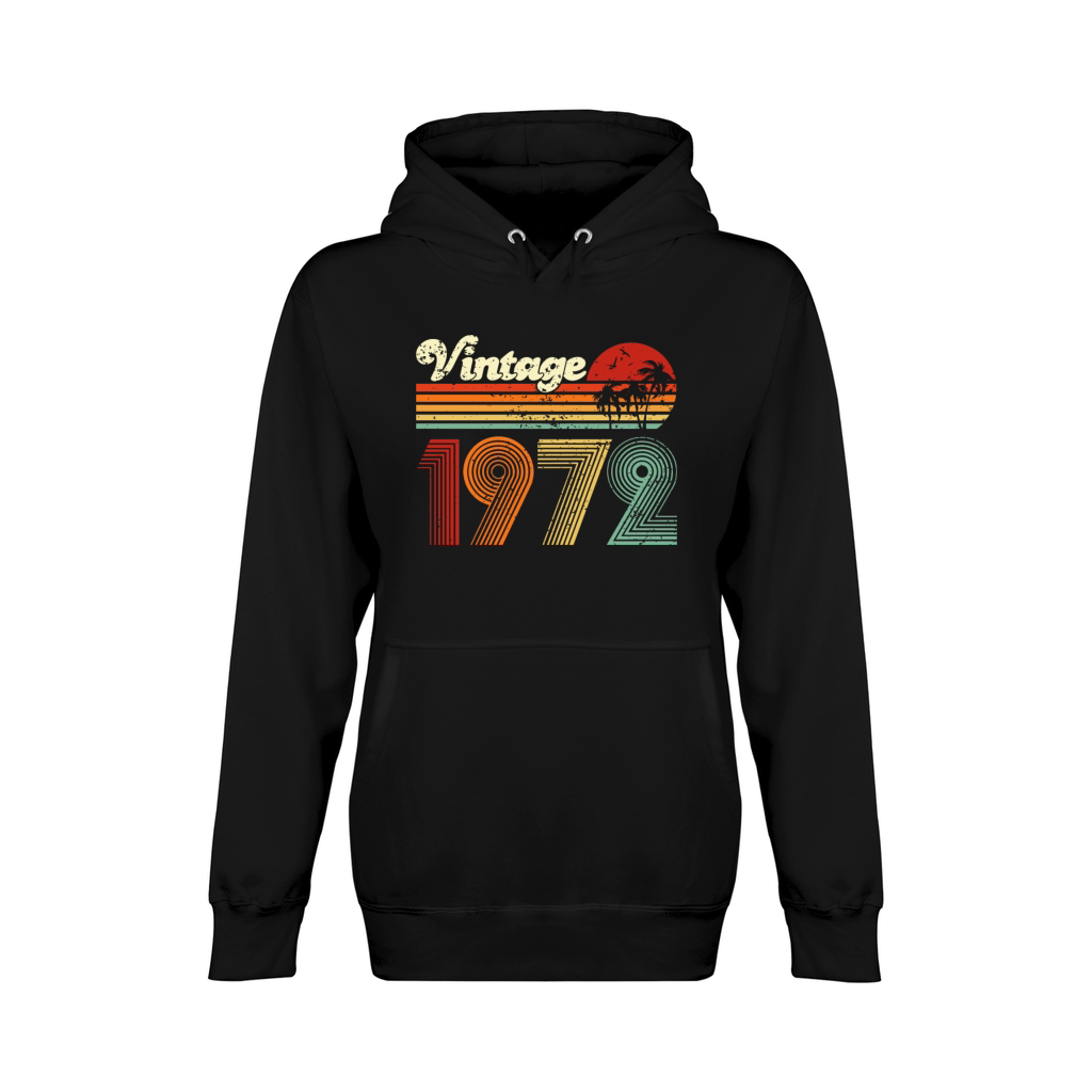 Vintage 1972 50th Birthday Fiftieth Gift men woman Unisex Premium Pullover Hoodie