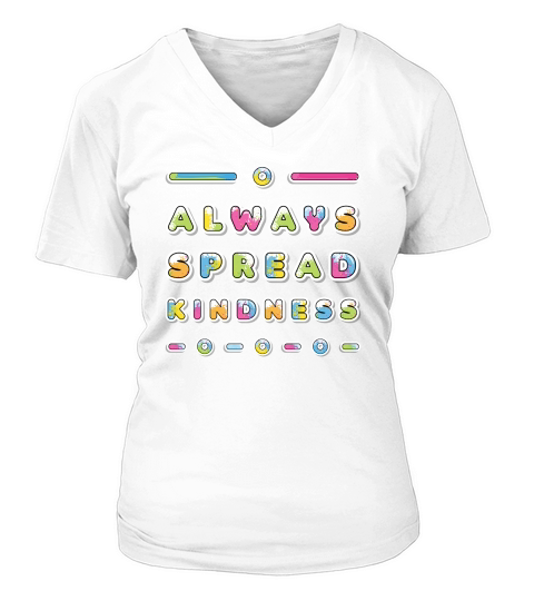 Always Spread Kindness 04 V-neck T-Shirt Woman