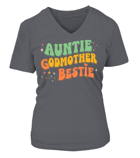 Auntie Goomother Bestie V-neck T-Shirt Woman
