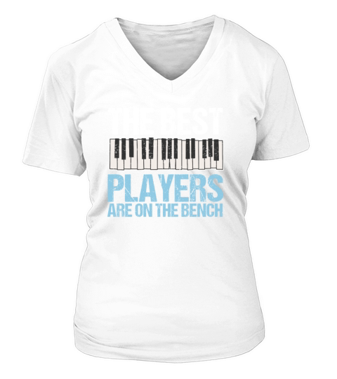 Funny Pianist Piano Clavier Keyboard Music Gift V-neck T-Shirt Woman