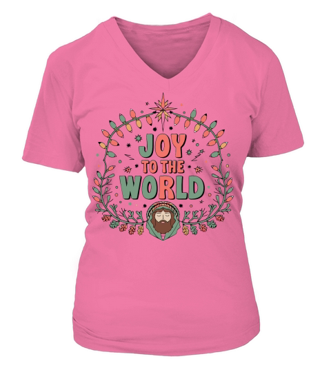 Joy To The World V-neck T-Shirt Woman