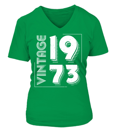 Vintage 1973 Limited Edition Birthday (2) V-neck T-Shirt Woman