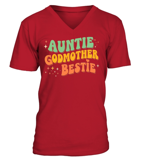 Auntie Goomother Bestie V-Neck T-shirt