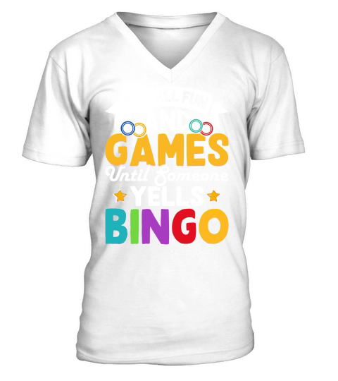 Casino Vintage Bingo V-Neck T-shirt
