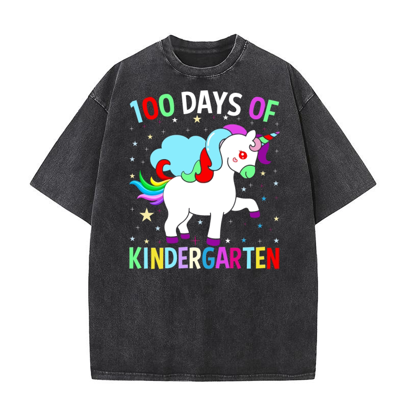 100 days of kindergarten 3 Washed T-Shirt