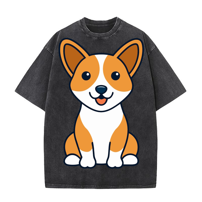 Basenji 02 Washed T-Shirt