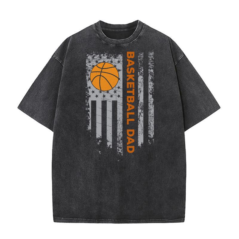 Basketball Dad 3 Washed T-Shirt