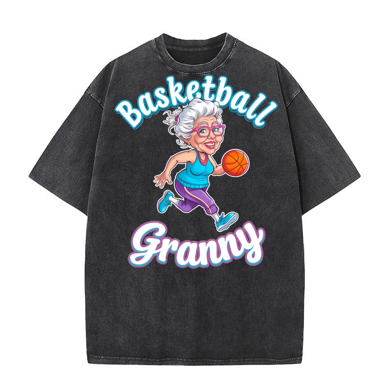 Basketball Granny Washed T-Shirt