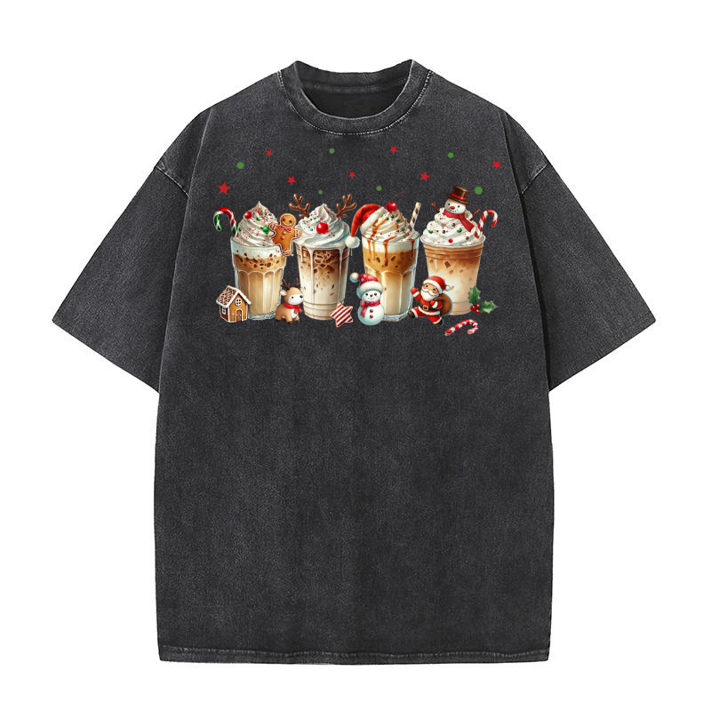 Christmas Coffee 1.01 Washed T-Shirt