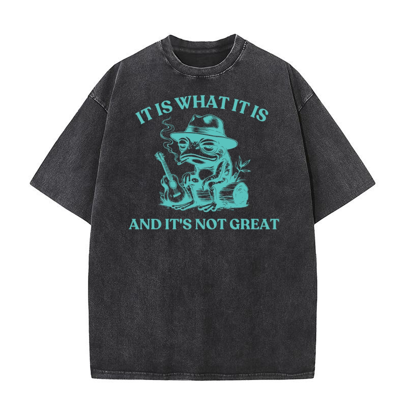It is what it is and its not great Graphics 11 Washed T-Shirt