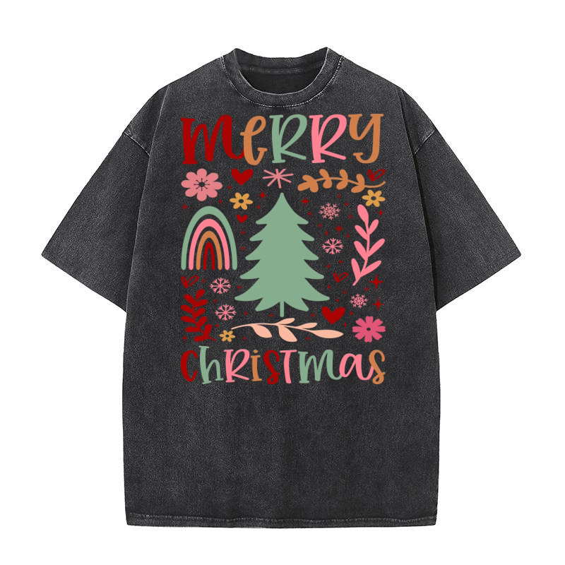 merry christmas 40 03 Washed T-Shirt