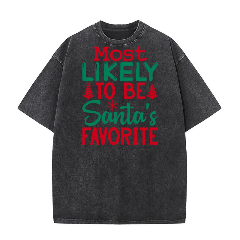 Most likely to be santas favorite Washed T-Shirt