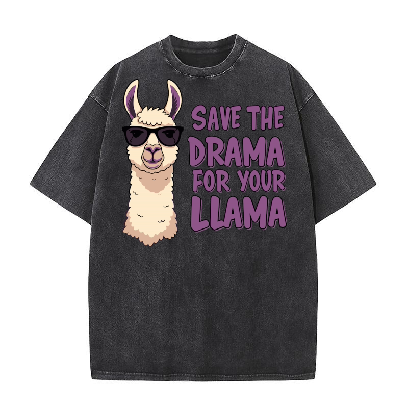 Save the drama for your llama 2 Washed T-Shirt