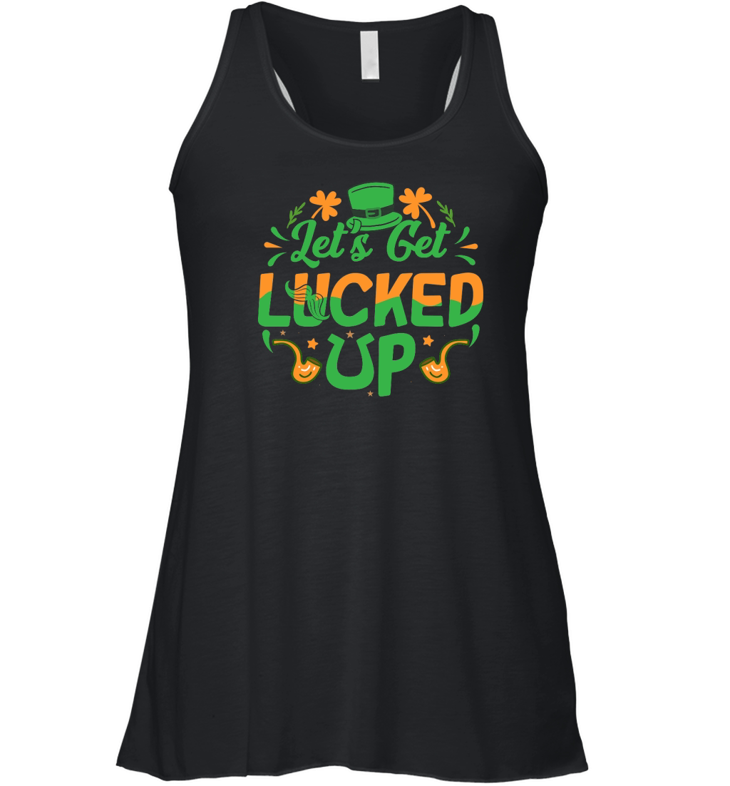 lets get lucked up t shirt design Women's Flowy Tank Top