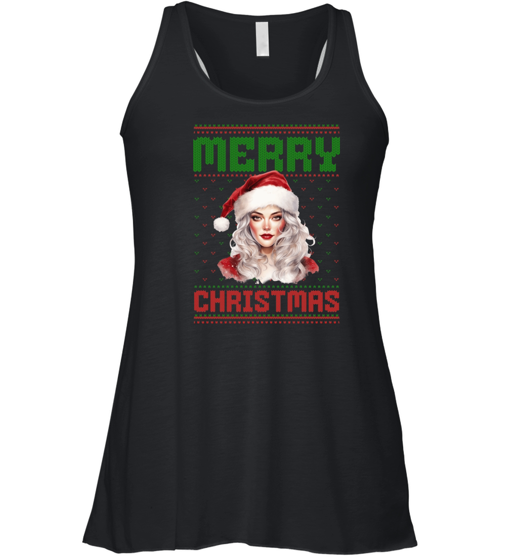 Merry christmas 59 62 Women's Flowy Tank Top
