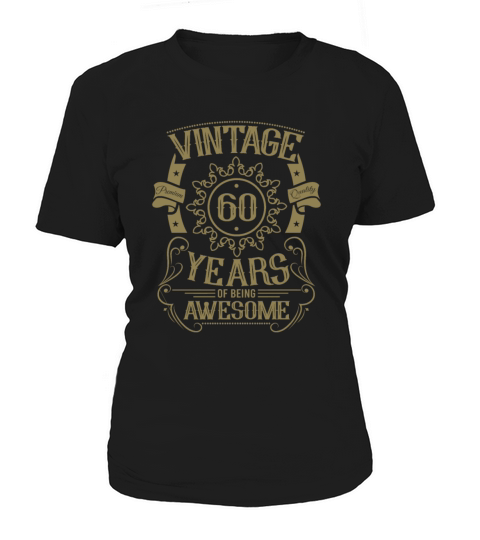 60th birthday gift ideas vintage husband wife Women's T-Shirt