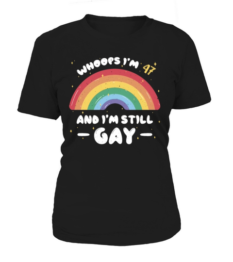 Rainbow Age 47 Years Gay Pride LGBT Pride Month Women's T-Shirt