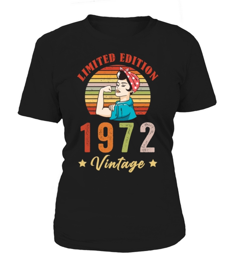Retro Vintage 1972 50th Birthday Limited Edition Women's T-Shirt