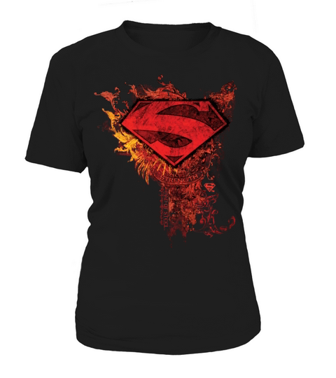 Superman S-Shield Orange Ornaments Women's T-Shirt