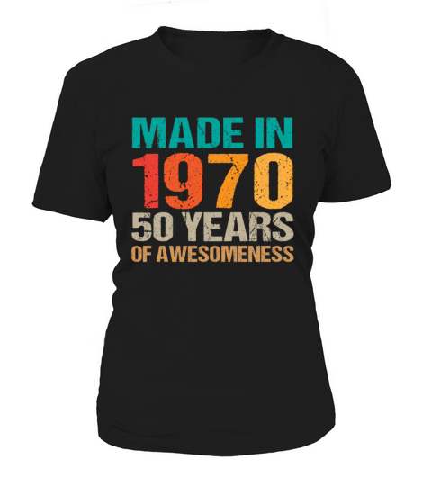 Vintage Made in 1970 - 50 Years Old Birthday Gift Women's T-Shirt
