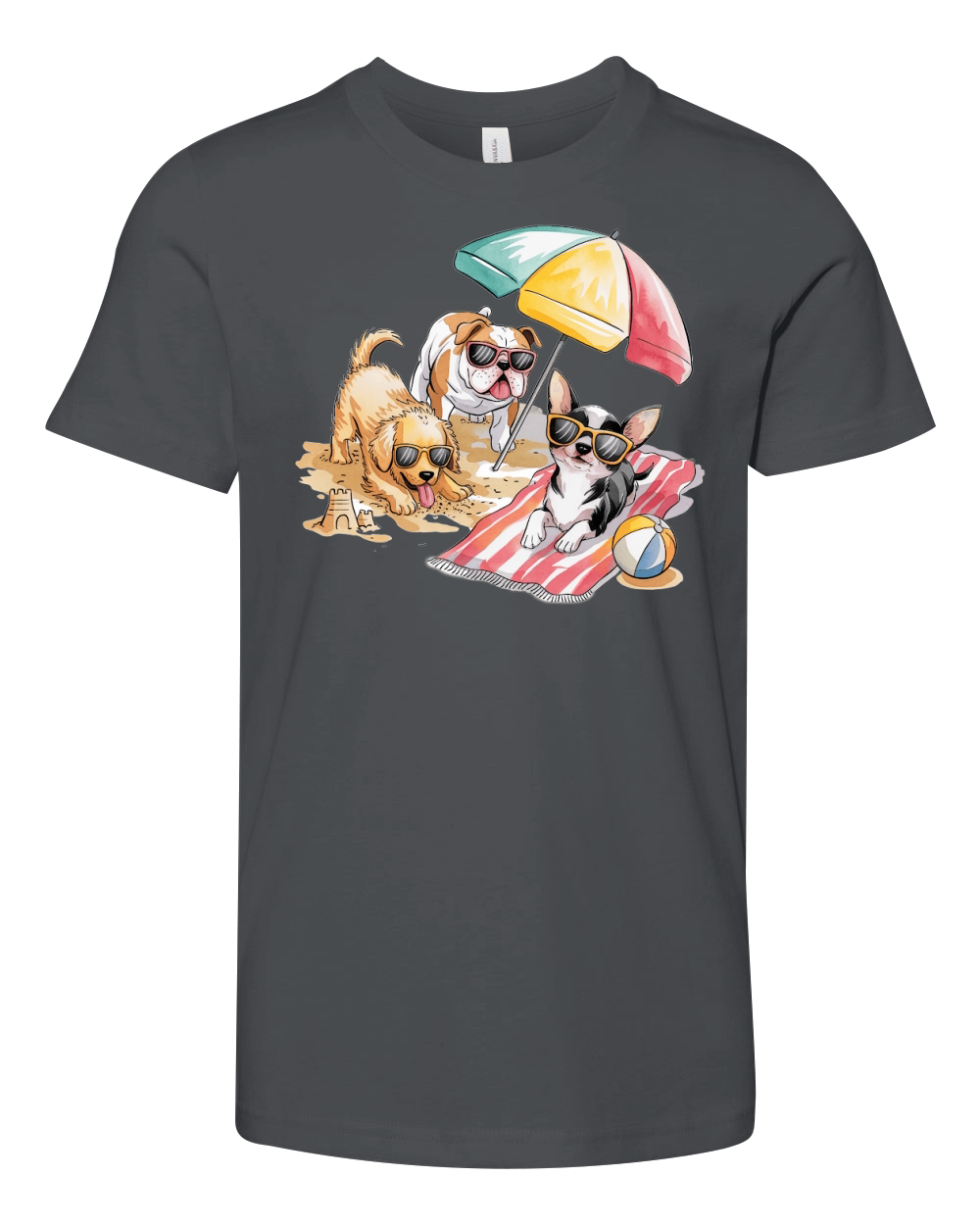 Dog Watercolor Bundle 03 Youth Unisex Jersey Tee