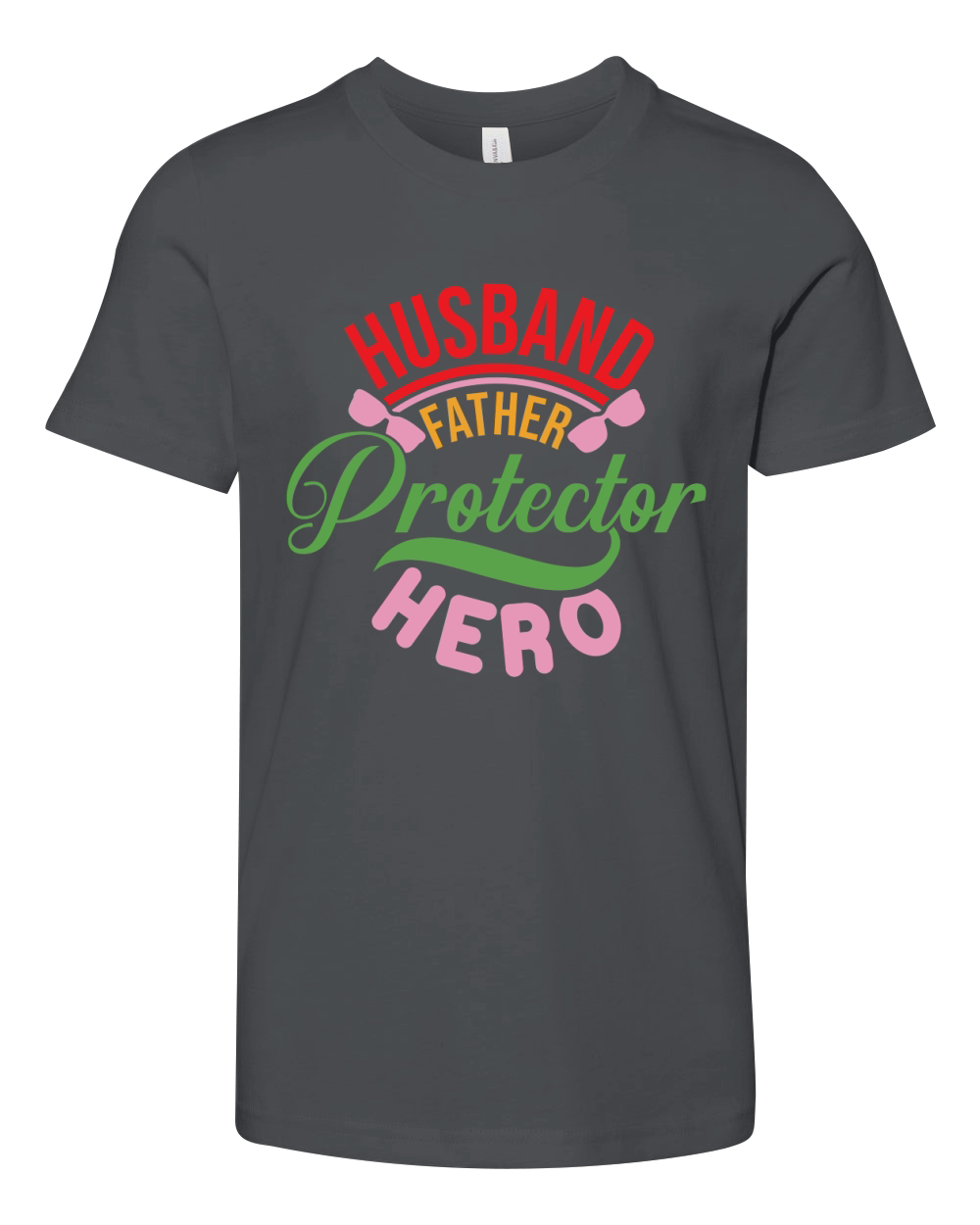 Husband Father Protector Hero Youth Unisex Jersey Tee