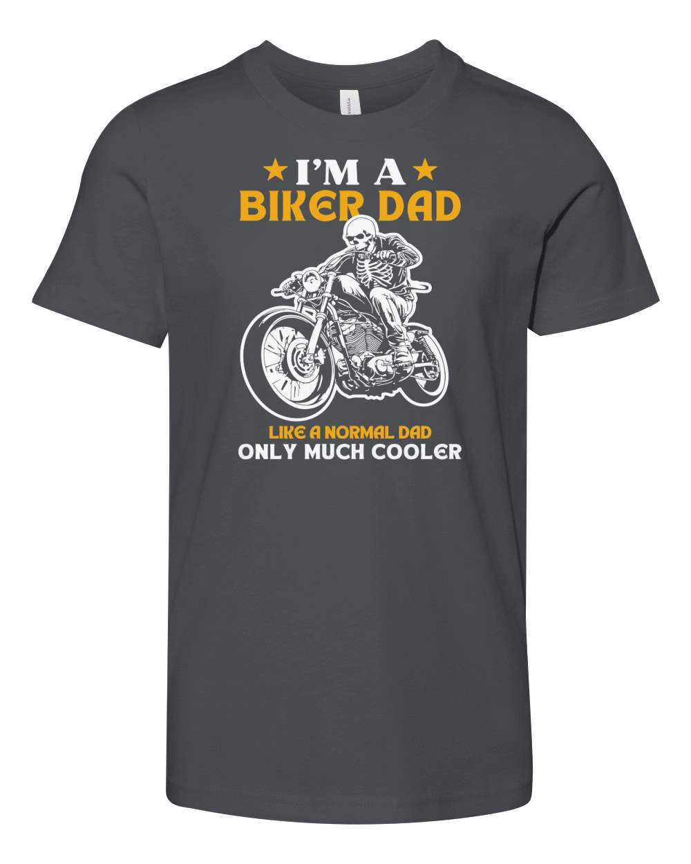 Im a Biker Dad Motorcycle Youth Unisex Jersey Tee