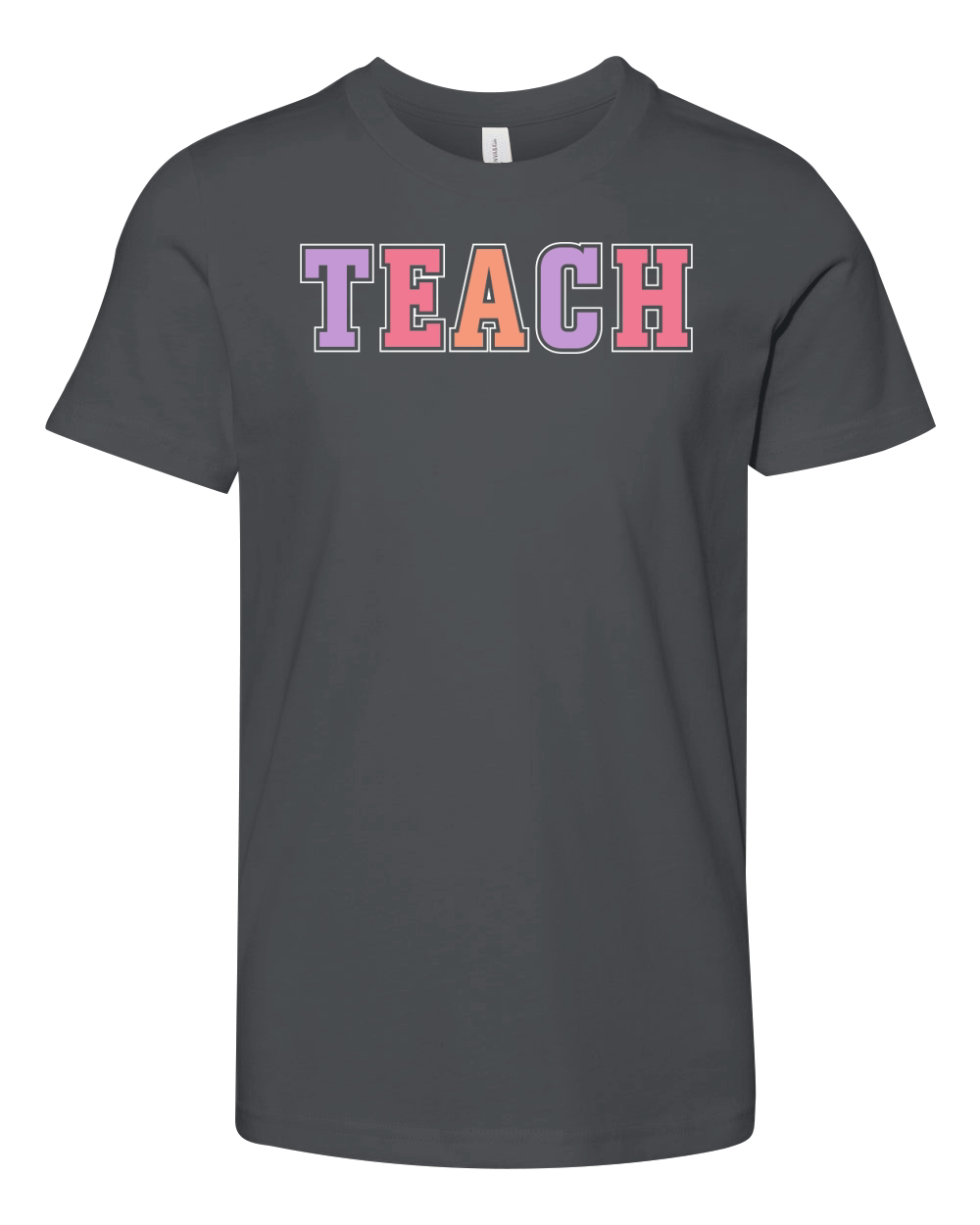 Teach Typography Youth Unisex Jersey Tee