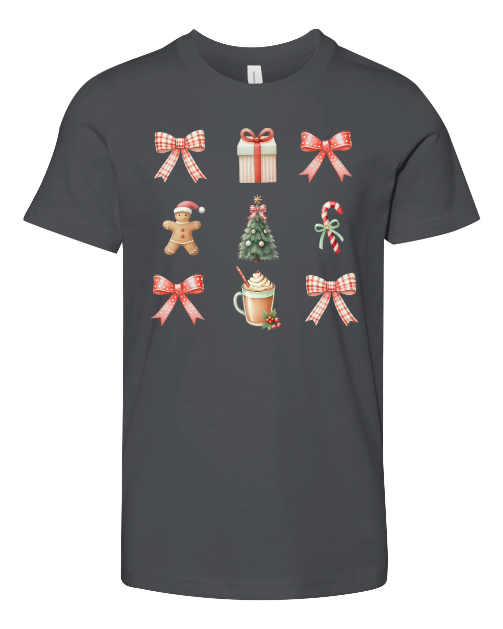 Vintage Christmas Youth Unisex Jersey Tee