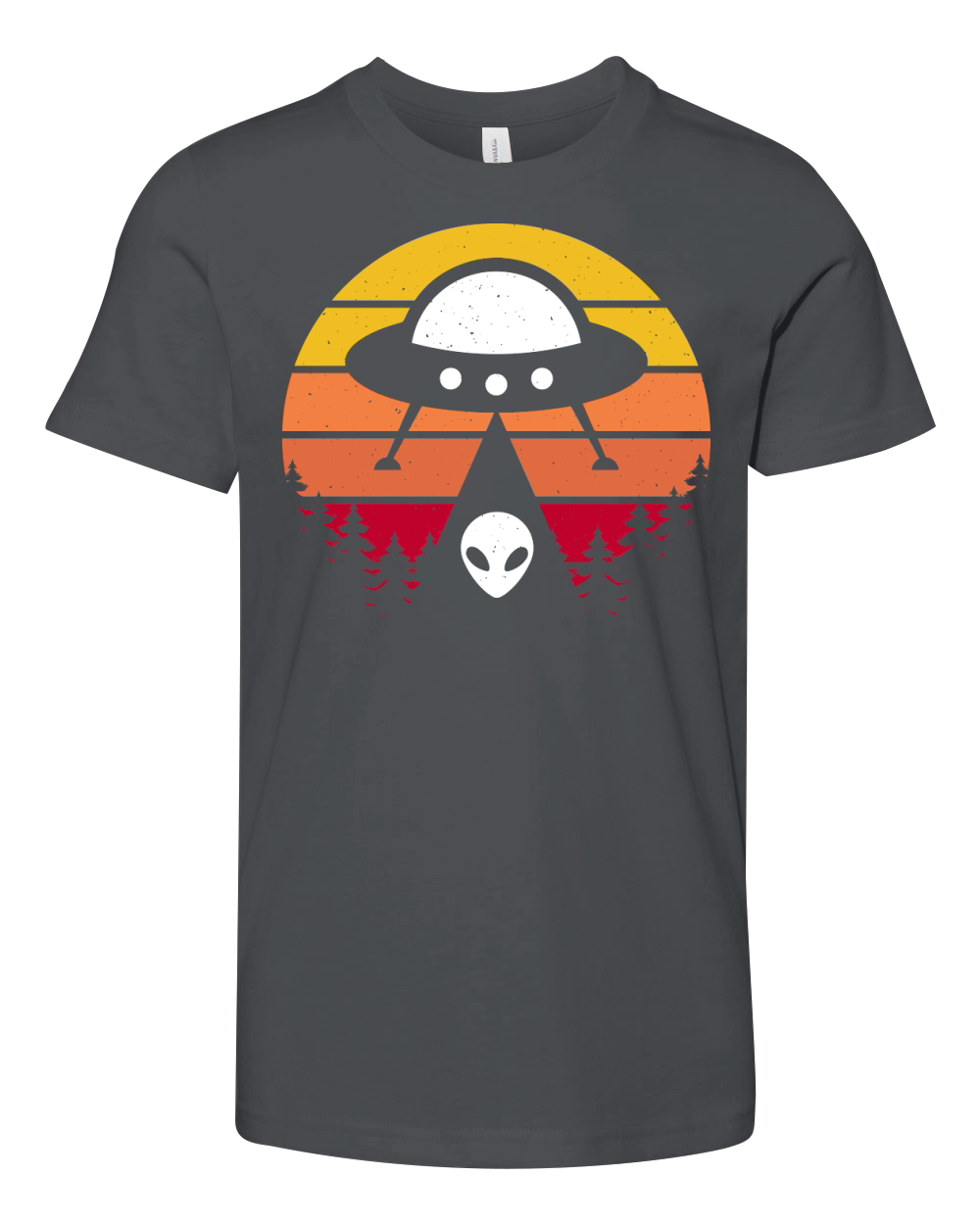 Vintage UFO Alien 9 Youth Unisex Jersey Tee