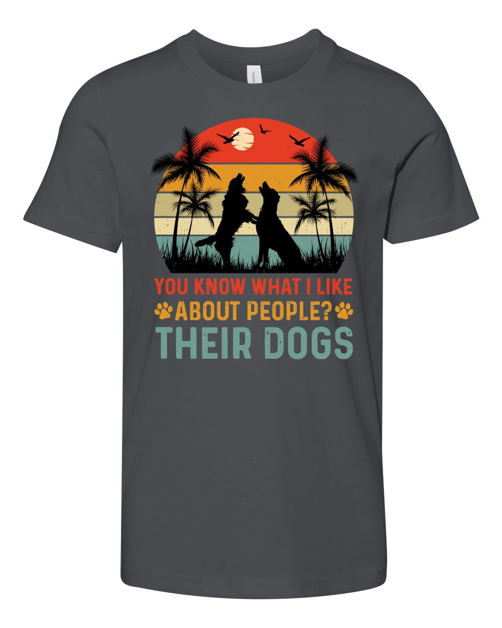 You Know What I Like About People Their Dogs (1) Youth Unisex Jersey Tee