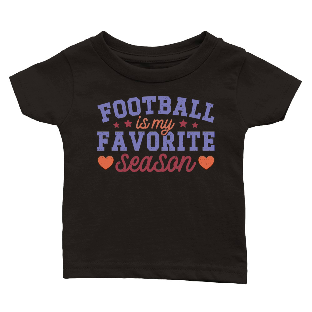 Football Is My Favorite Season color grunge Classic Baby Crewneck T-shirt