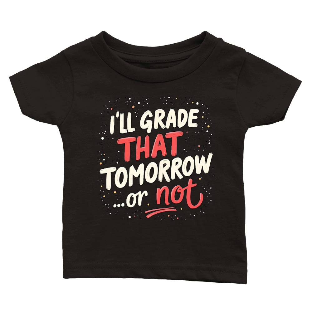 Ill grade that tomorrow or not 02 Classic Baby Crewneck T-shirt