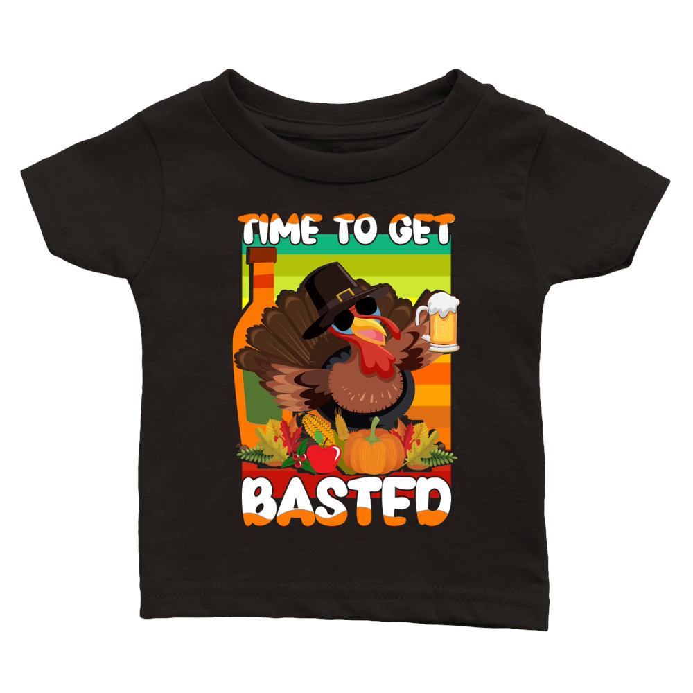 Thanksgiving   bastedtime to gettime to get basted Classic Baby Crewneck T-shirt