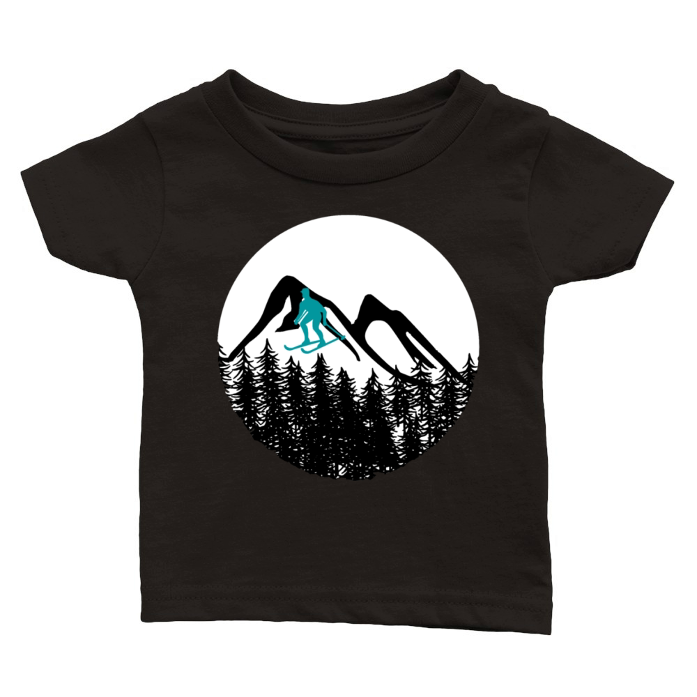 Vintage Retro Winter Park Colorado Snowboard Classic Baby Crewneck T-shirt